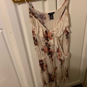 Rue 21 white floral romper